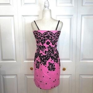 Vintage John Marks London Pink Mini Dress